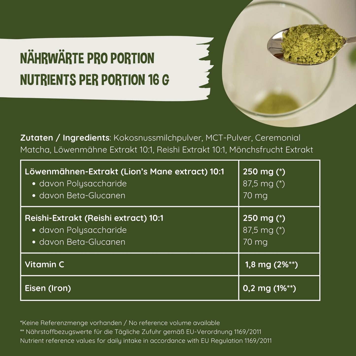 Mind Boost Pilz Matcha Latte 10 Beutel