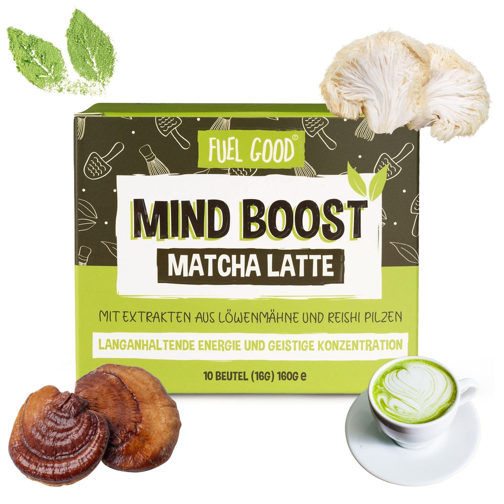 Mind Boost Pilz Matcha Latte 10 Beutel